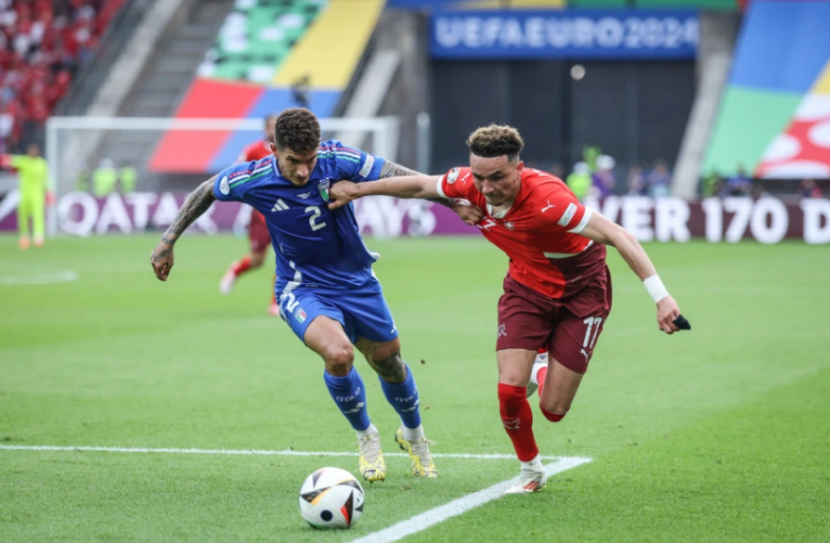 英格兰对瑞士，双方争夺荣誉